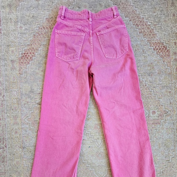 Zara Pink Wide Leg Jeans - Picture 2 of 5